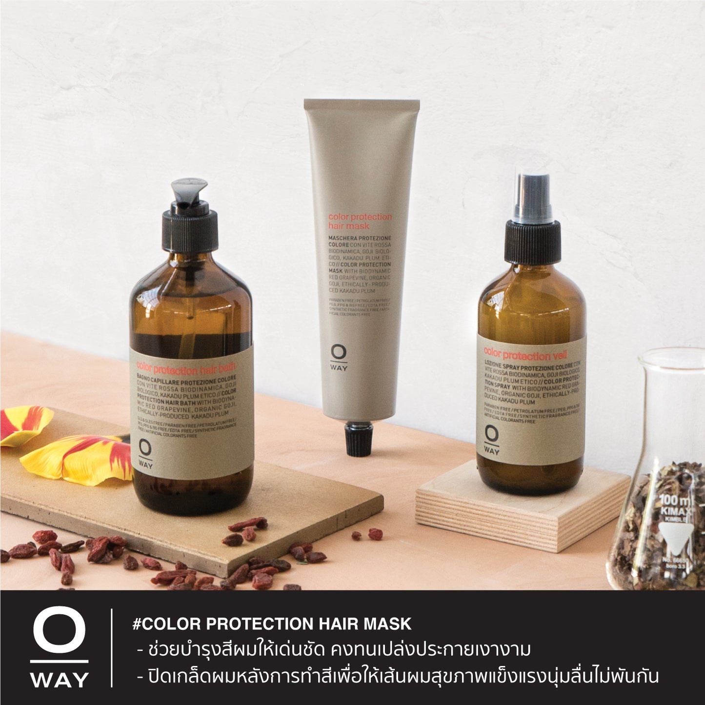 COLOR PROTECTION HAIR MASK มาส์กไบโอไดนามิคช่วยปกป้องสีผม